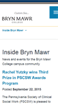 Mobile Screenshot of inside.blogs.brynmawr.edu