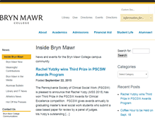 Tablet Screenshot of inside.blogs.brynmawr.edu