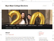 Tablet Screenshot of elections.blogs.brynmawr.edu