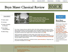 Tablet Screenshot of bmcr.brynmawr.edu