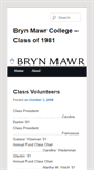 Mobile Screenshot of class1981.blogs.brynmawr.edu