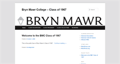 Desktop Screenshot of class1967.blogs.brynmawr.edu