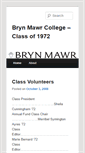 Mobile Screenshot of class1972.blogs.brynmawr.edu