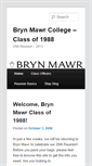 Mobile Screenshot of class1988.blogs.brynmawr.edu