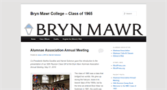 Desktop Screenshot of class1965.blogs.brynmawr.edu