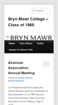 Mobile Screenshot of class1965.blogs.brynmawr.edu