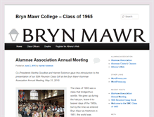 Tablet Screenshot of class1965.blogs.brynmawr.edu