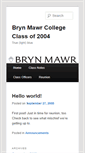 Mobile Screenshot of class2004.blogs.brynmawr.edu