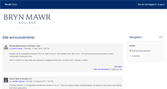 Desktop Screenshot of moodle.brynmawr.edu