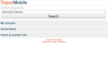 Tablet Screenshot of m.tripod.brynmawr.edu