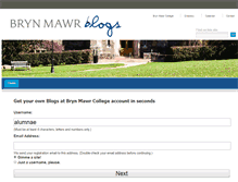 Tablet Screenshot of alumnae.blogs.brynmawr.edu